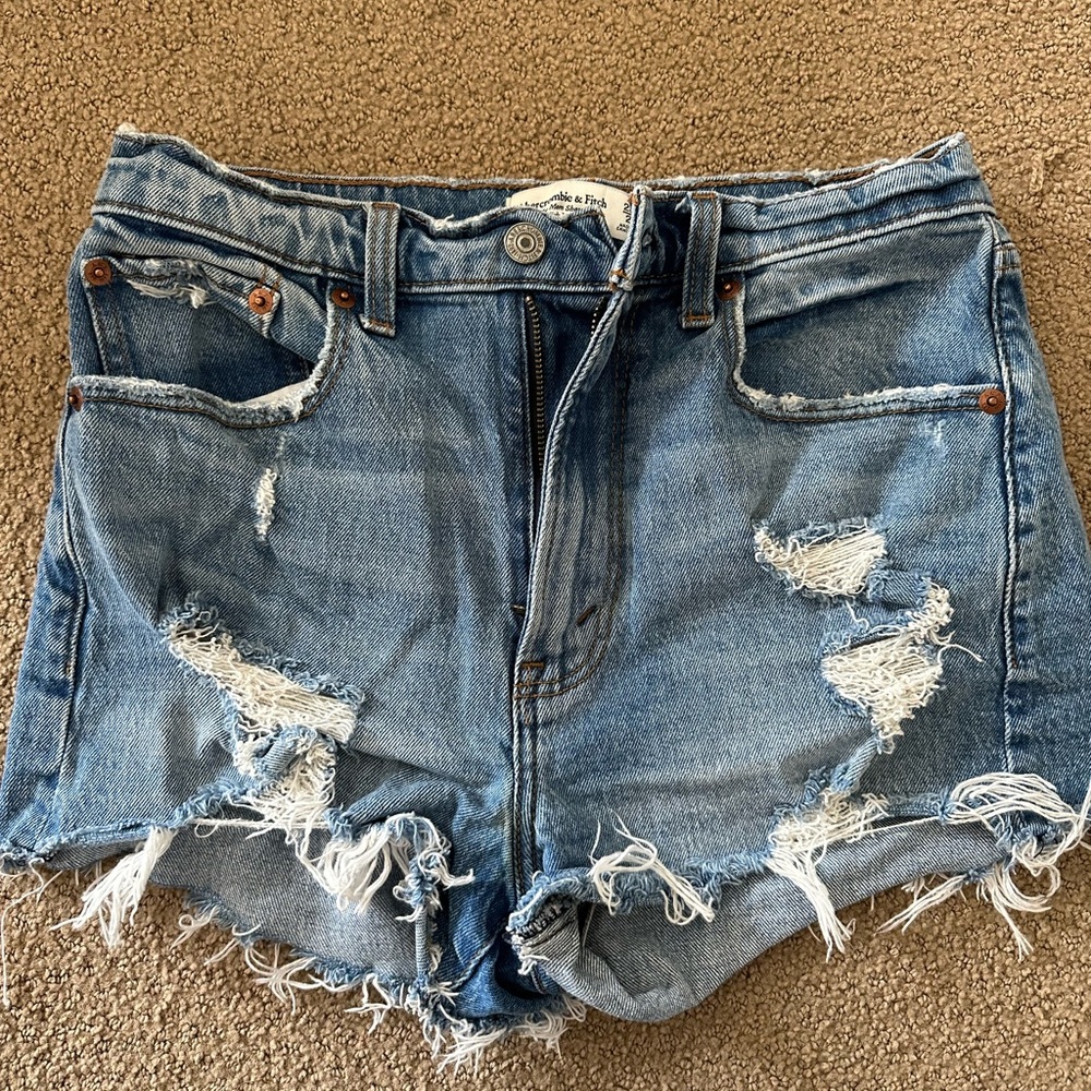 Abercrombie High Rise Mom Shorts